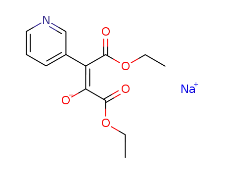 2-Butenedioic acid, 2-hydroxy-3-(3-pyridinyl)-, diethyl ester, sodium salt