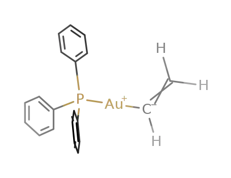 Molecular Structure of 37766-89-5 (Gold, ethenyl(triphenylphosphine)-)