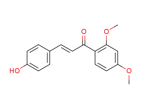 Molecular Structure of 23423-35-0 ((2E)-1-(2,4-dimethoxyphenyl)-3-(4-hydroxyphenyl)prop-2-en-1-one)