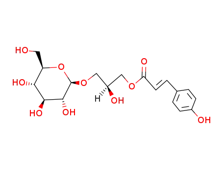 (E)-3-(4-하이드록시페닐)프로펜산 (2S)-3-(β-D-글루코피라노실옥시)-2-하이드록시프로필 에스테르