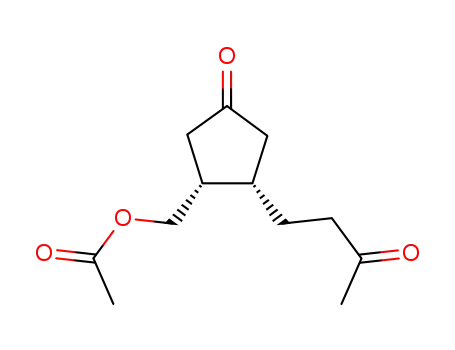 Acetic acid (1R,2S)-4-oxo-2-(3-oxo-butyl)-cyclopentylmethyl ester