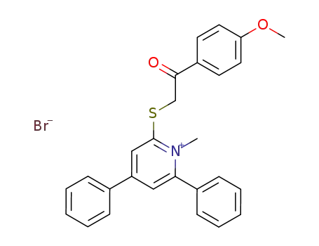 2-[2-(4-Methoxy-phenyl)-2-oxo-ethylsulfanyl]-1-methyl-4,6-diphenyl-pyridinium; bromide