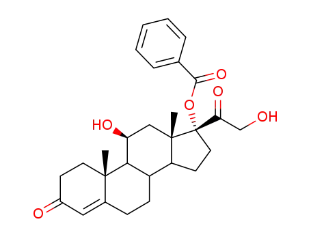 Molecular Structure of 28956-89-0 (11beta,17,21-trihydroxypregn-4-ene-3,20-dione 17-benzoate)