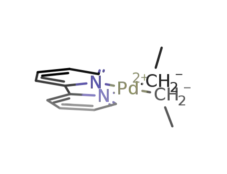 Molecular Structure of 102150-17-4 ((2,2'-bipyridine)diethylpalladium(II))