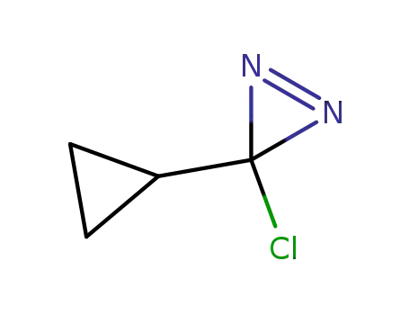 Molecular Structure of 4222-24-6 (3H-Diazirine, 3-chloro-3-cyclopropyl-)