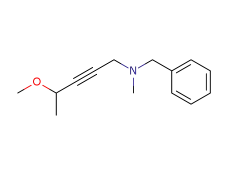 Benzenemethanamine, N-(4-methoxy-2-pentynyl)-N-methyl-