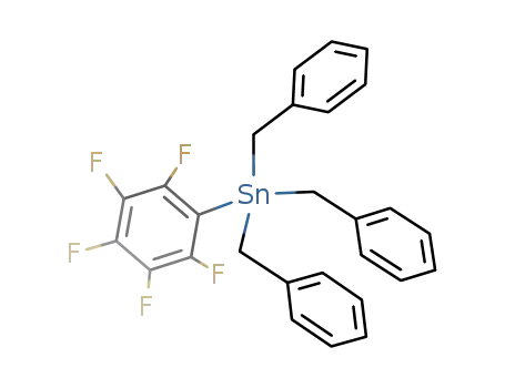 Molecular Structure of 221363-75-3 ((C<sub>6</sub>F<sub>5</sub>)Sn(CH<sub>2</sub>C<sub>6</sub>H<sub>5</sub>)3)