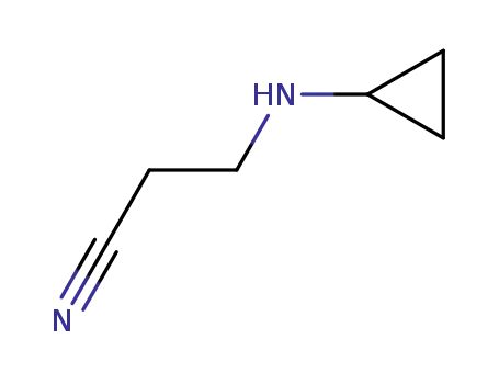 Molecular Structure of 58196-47-7 (3-(CYCLOPROPYLAMINO)PROPIONITRILE)