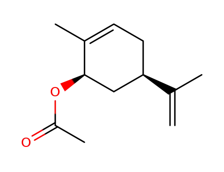 Molecular Structure of 7111-29-7 ((1R-cis)-2-methyl-5-(1-methylvinyl)cyclohex-2-en-1-yl acetate)