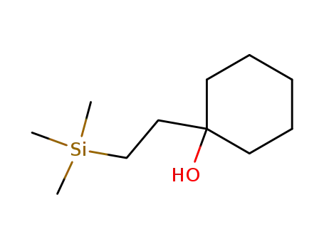 Molecular Structure of 81372-29-4 (1-<2-trimethylsilyl)ethyl>cyclohexanol)