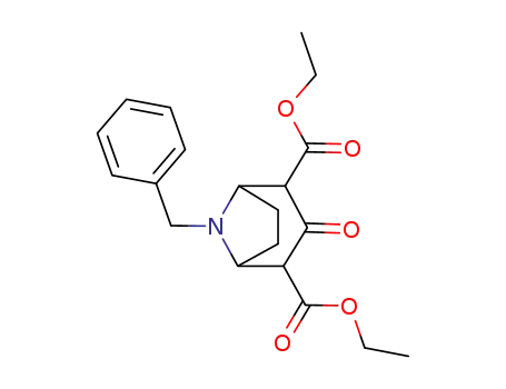 diethyl 8-benzyl-3-oxo-8-azabicyclo[3.2.1]-octane-2,4-dicarboxylate