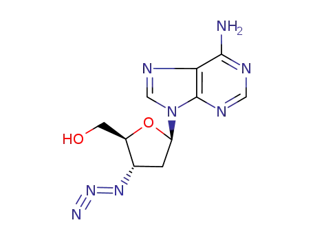 Molecular Structure of 66323-44-2 (3'-Azido-2',3'-dideoxyadenosine)