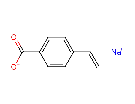 Molecular Structure of 77124-40-4 (Benzoic acid, 4-ethenyl-, sodium salt)