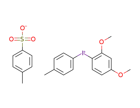 Molecular Structure of 1428064-59-8 (2,4-dimethoxyphenyl(4-methylphenyl)iodonium tosylate)