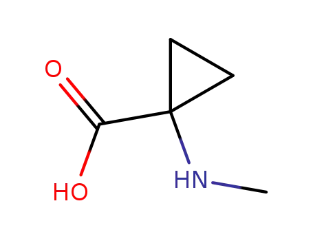 Molecular Structure of 99324-92-2 (Cyclopropanecarboxylic acid, 1-(methylamino)-)