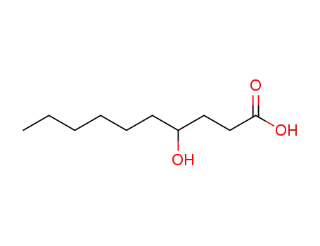Molecular Structure of 17369-51-6 (4-Hydroxycapric acid)