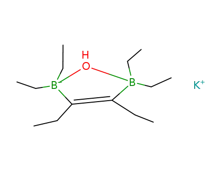Molecular Structure of 138517-80-3 (potassium 2,2,3,4,5,5-hexaethyl-2,5-dihydro-1,2,5-oxoniadiboratolate)