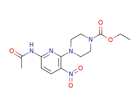 1-(6-Acetylamino-3-nitro-2-pyridyl)-4-ethoxycarbonylpiperazine