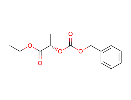 Molecular Structure of 234106-46-8 ((S)-2-Benzyloxycarbonyloxy-propionic acid ethyl ester)