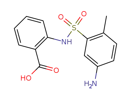 Molecular Structure of 68214-75-5 (2-[[(5-amino-2-tolyl)sulphonyl]amino]benzoic acid)