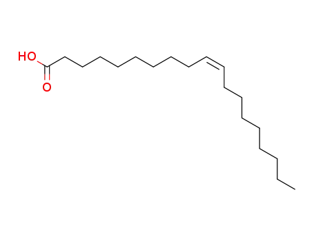 Molecular Structure of 73033-09-7 (C19:1 (CIS-10) ACID)