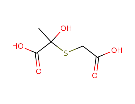 Molecular Structure of 586364-25-2 (Propanoic acid, 2-[(carboxymethyl)thio]-2-hydroxy-)