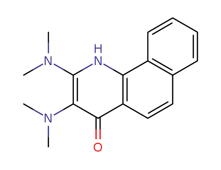 Molecular Structure of 104953-89-1 (2,3-Bis-dimethylamino-1H-benzo[h]quinolin-4-one)