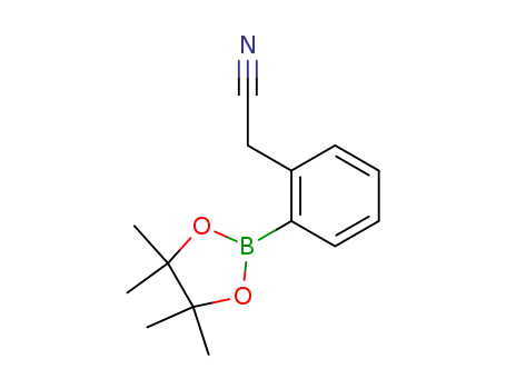 Molecular Structure of 325141-71-7 ((2-CYANOMETHYLPHENYL)BORONIC ACID, PINACOL ESTER)