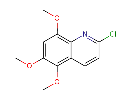 Molecular Structure of 42065-10-1 (2-chloro-5,6,8-trimethoxyquinoline)