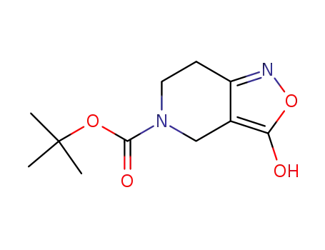 Molecular Structure of 152559-29-0 (5-tert-butoxycarbonyl-3-hydroxy-4,5,6,7-tetrahyroisoxazolo<4,3-c>pyridine)