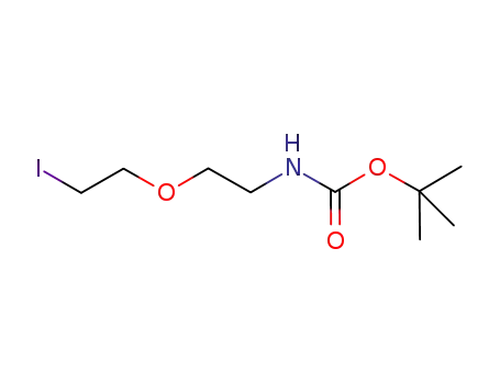 Molecular Structure of 629626-40-0 (Carbamic acid, [2-(2-iodoethoxy)ethyl]-, 1,1-dimethylethyl ester)