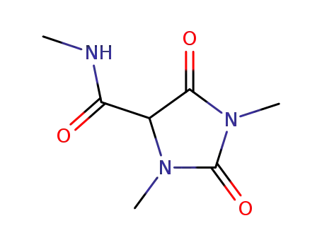 Molecular Structure of 857812-45-4 (1,3-dimethyl-2,5-dioxo-imidazolidine-4-carboxylic acid methylamide)