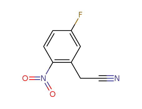Molecular Structure of 3456-75-5 (5-FLUORO-2-NITROPHENYLACETONITRILE)