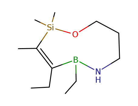 Molecular Structure of 129363-49-1 (4,5-Diethyl-2,2,3-trimethyl-1-oxa-6-aza-2-sila-5-bora-3-cyclononene)