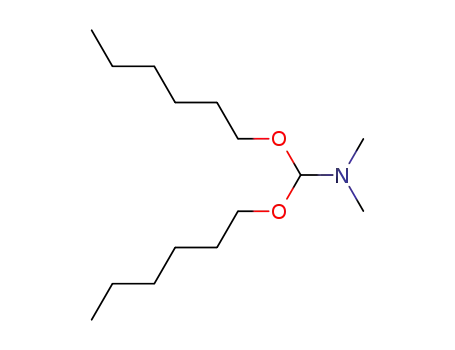 Molecular Structure of 5780-32-5 (Methanamine, 1,1-bis(hexyloxy)-N,N-dimethyl-)
