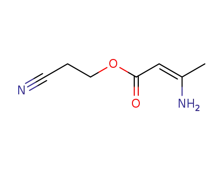 Molecular Structure of 193539-61-6 (2-cyanoethyl 3-aminobut-2-enoate)