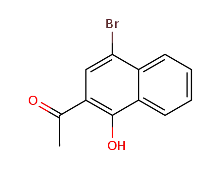 Molecular Structure of 52220-64-1 (1-(4-broMo-1-hydroxynaphthalen-2-yl)ethanone)