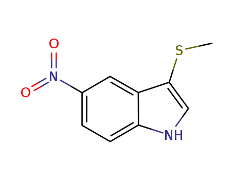 Molecular Structure of 1416438-63-5 (3-methylthio-5-nitroindole)