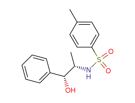 Molecular Structure of 108591-33-9 (N-((1R,2S)-1-hydroxy-1-phenylpropan-2-yl)-4-methylbenzene sulfonamide)