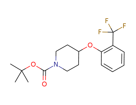 1-Piperidinecarboxylic acid, 4-[2-(trifluoromethyl)phenoxy]-, 1,1-dimethylethyl ester