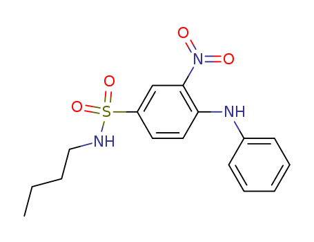 Benzenesulfonamide,N-butyl-3-nitro-4-(phenylamino)-