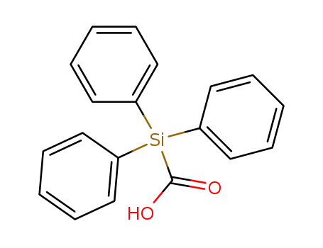 Molecular Structure of 18670-88-7 (triphenylsilanecarboxylic acid)