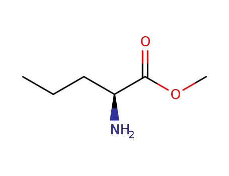 Molecular Structure of 29582-96-5 (L-Norvaline methyl ester)