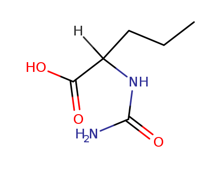 Norvaline,N-(aminocarbonyl)- cas  55512-99-7