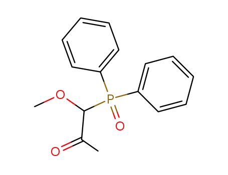 Molecular Structure of 33920-84-2 (2-Propanone, 1-(diphenylphosphinyl)-1-methoxy-)