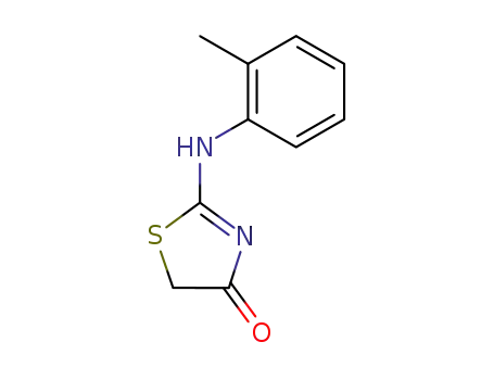 Molecular Structure of 37394-99-3 (2-O-TOLYLAMINO-THIAZOL-4-ONE)