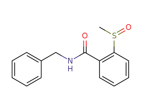 Molecular Structure of 79054-67-4 (N-Benzyl-2-methanesulfinyl-benzamide)