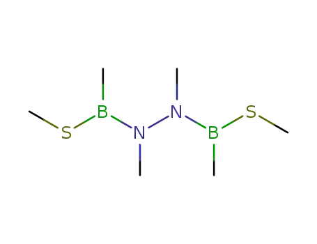 1.2-Dimethyl-1.2-bis-<methyl-(methylthio)-boryl>-hydrazin