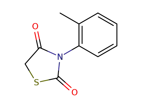 Molecular Structure of 16240-02-1 (2,4-Thiazolidinedione, 3-(2-methylphenyl)-)
