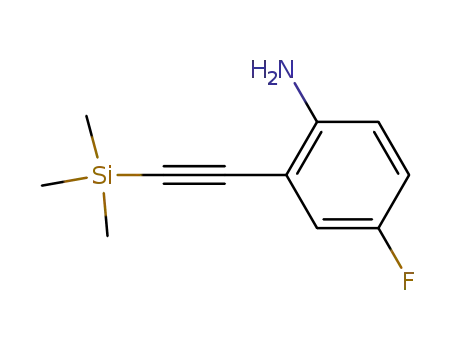 Molecular Structure of 887903-01-7 (4-fluoro-2-trimethylsilanylethynylphenylamine)
